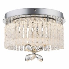 Люстра потолочная MATHILDA 1x12Вт LED хром 28x28x22 см