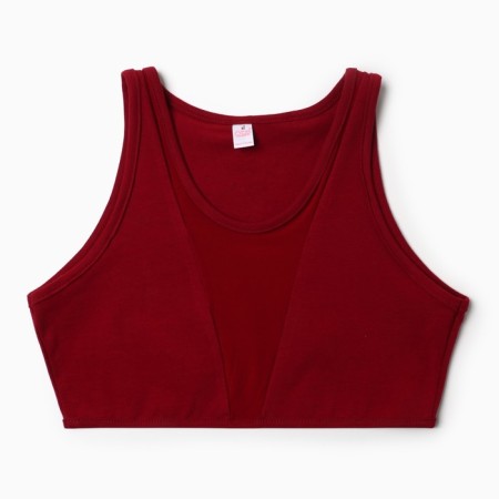 Top female, burgundy color, size 44 (m)
