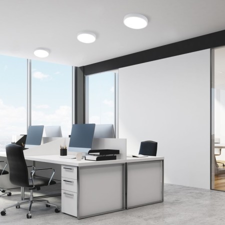 Ceiling accent Elektrostandard, Fitta 24 watts, 265x265x28 mm, IP20, white color-1