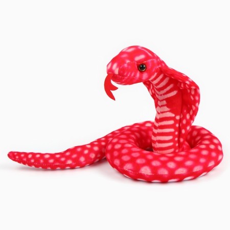 Soft toy "cobra", 15 cm, red color-6