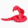 Soft toy "cobra", 15 cm, red color