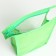 Lightning cosmetic bag, green color
