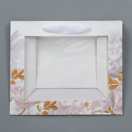 Package Craft gift with a plastic window, packaging, “tender”, 24 x 20 x 11 cm-5