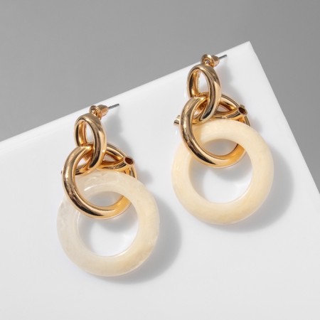 Earrings Assorted "Circle" Knot, Color Gold-3
