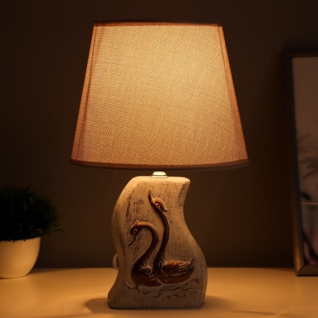 Table lamp "Swans" E14 40W gray 20x20x32cm-1