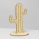 Cactus decoration stand, plywood, beige color