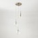 Suspended lamp Citilux "Tommy" CL102031, 33x33x35 cm, 3x40W, E14, gray color gray