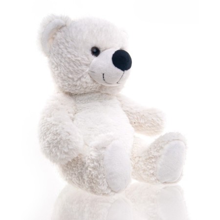 Soft Gulliver toy "Bear", sedentary, white color, 24 cm-5