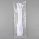 Lightning "Spiral", No. 5, detachable, automatic lock, 70 cm, white color
