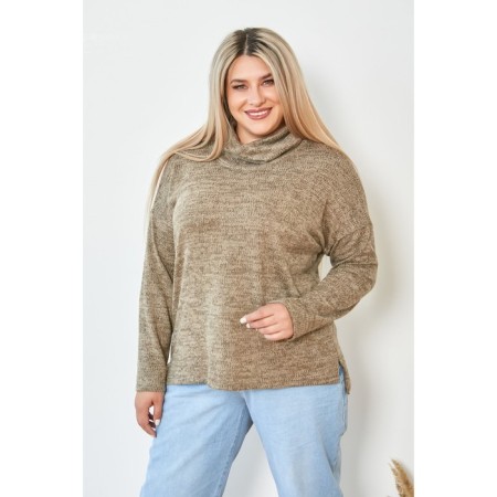 Female jumper, size 56, brown color