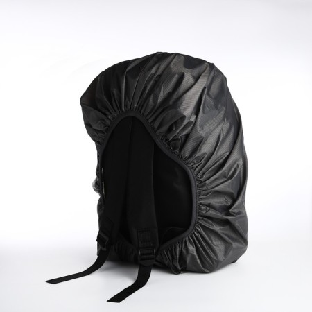 A cover for a backpack 60 liters, with a reflective strip, the color is gray-2