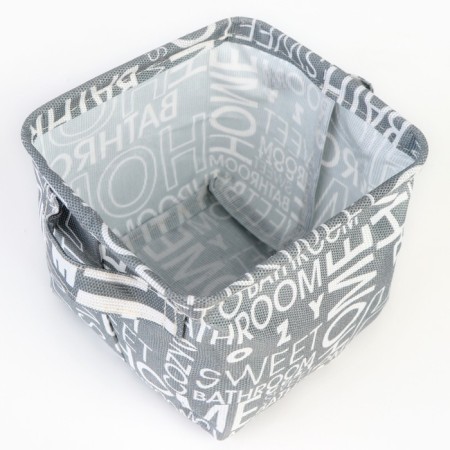 Organizer for storage, coffee for linen waterproof "Pattern", 14.5 x 13.7 x 14 cm.-4