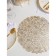 Set of serving napkins on the table “Rose”, 4 pcs, d = 38 cm, gold color