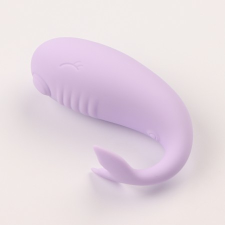 Vibro -yard with clitoral stimulation, G spot, ZU USB, App control, Soft silicone, purple 10619-2
