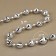 Beads on the threads "Disco ball", 10/4 mm, 2 m, silver color