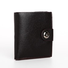 Male purse on a magnet, brown color