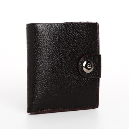 Male purse on a magnet, brown color