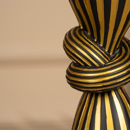 Click for one candle "Knot", a color of black and gold 29.5 x 7.5 x 7.5 cm-16