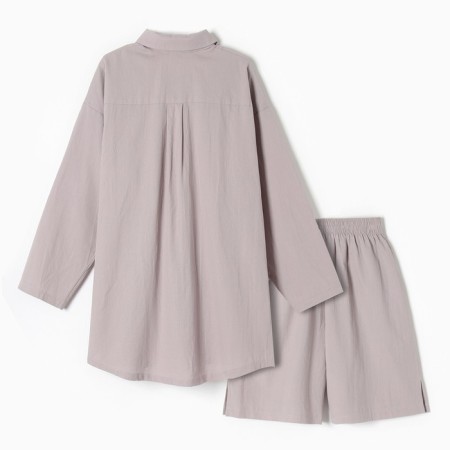 Female set (shirt, shorts) KAFTAN Size 44-46, gray-13