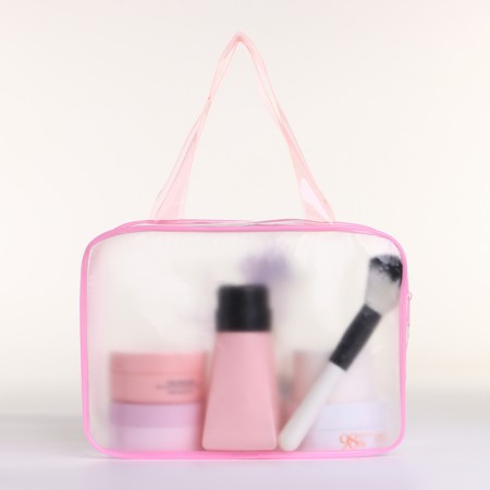Lightning cosmetic bag, pink color-1