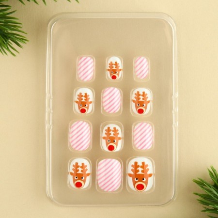 New Year's gift. Children's false nails "New Year! Winter history ", 12 pcs-3