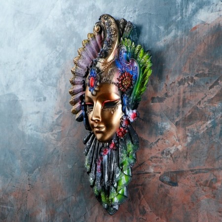 Venetian mask "Rubin" gold, 32cm mix-7