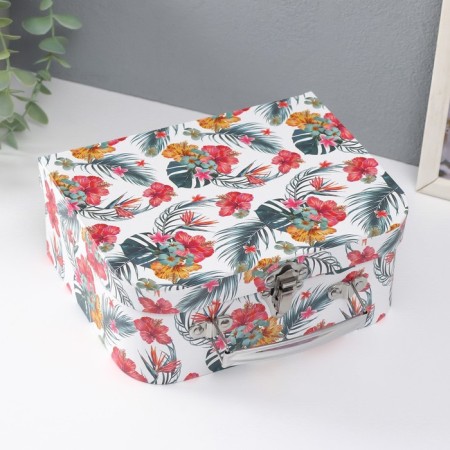 Cardboard Cardboard "Tropics" set 3 pcs 29.5x21.5x9.6 24.5x18.5x9 19.5x15x8.2 cm-1