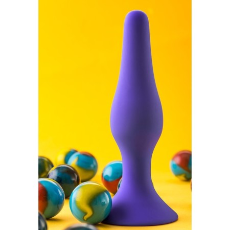 Anal plug A-Toys by Toyfa, silicone, purple, 11.3 cm-4