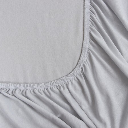 Knitted sheet on an elastic band 90x200x20cm, SV Gray Cullar, 120g/m HL100%-3
