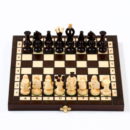 Chess Polish Madon "Royal", 28 x 28 cm, king h = 6 cm, pawn H-3 cm-3