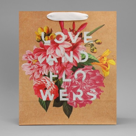 Package Gift Craft Vertical, Packaging, Love and Flowers, 23 x 27 x 11.5 cm-1