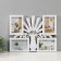 Photo frame plastic in 4 photos 10x15 "Vase with spikelets" white 41.5x32.2x2.5 cm