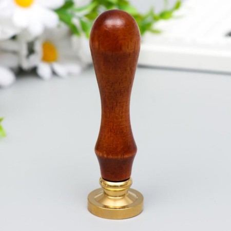 Printing for waxing with a wooden handle "Bis and Month" 9x2.5x2.5 cm-2