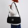 Youth bag with zipper, black color