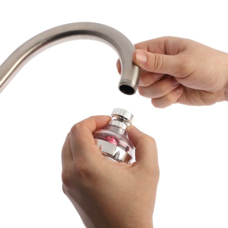 Zein z3632-1, rotary, on a hinge, with a red fan, chrome/transparent-11