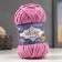 Yarn "Velluto" 100% micropoliester 68m/100g (98 pink)