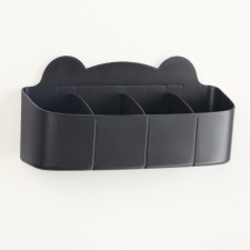 Umbrella stand, plastic, 23.5 × 7.5 × 11 cm, black