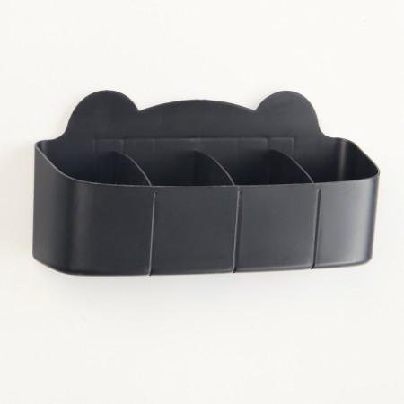 Umbrella stand, plastic, 23.5 × 7.5 × 11 cm, black