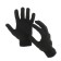 Garden gloves, x/b, knitting grade 10, 4 threads, size 9, without coating, black