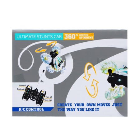 Radio-controlled car-controlled “Tricky” car, works on batteries, light, blue color-6