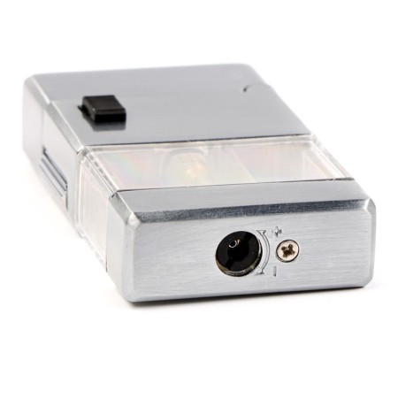 Gas lighter, piezo, silicon included, silver-2