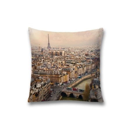 Decorative pillowcase "Colorful Paris", on a zipper, size 45x45 cm