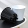 Kashpo for flowers with an insert "Arte", 2 l, white-black color