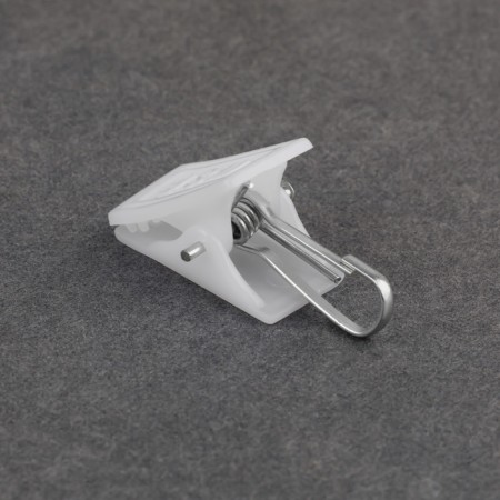 Close for curtains, 33 × 12 mm, white color-1