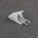 Close for curtains, 33 × 12 mm, white color
