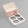 Box for 4 cupcake with a transparent cover, "March 8", 16 × 16 × 10 cm, confectionery packaging