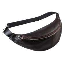 Waist bag, lightning department, adjustable belt, brown color