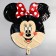 Air balloon "Mouse", 18 inch, foil, Minnie Mouse