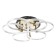 Rioly chandelier LED 96W gold 60x60x6 cm Bayerlux