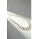 Pearl beads "Bride" with rhinestones, ball No. 10,12, milk color, l = 45 cm